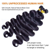 Human Hair Bundles Body Wave Bundles Human Hair 18 20 22 Inch 12A Grade 100% Unprocessed Brazilian Virgin Hair Body Wave 3 Bundles Human Hair Extensions for Black Women Natural Color