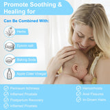 Electric Sitz Bath, Sitz Bath for Hemorrhoids, Sitz Bath for Toilet Seat, Sitz Bath for Postpartum Care, Sits Bath Kit for Women, Automatic Flushing, Foldable, Fits Universal Toilet (Blue Electric)