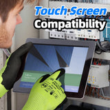 Schwer 120 Pairs Cut Resistant Gloves ANSI A6/A7 (Send Randomly) Cut Proof Work Gloves, Touchscreen, for Men and Women Used for Woodworking, Glass Cutting, Construction, Cargo Handling, Car Repair, L