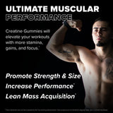 FINAFLEX Creatine Gummies - 120 Gummies - Lemon Burst Flavor - Promotes Muscular Strength, Size & Performance - 5g of Creatine Monohydrate Per Serving - 30 Servings