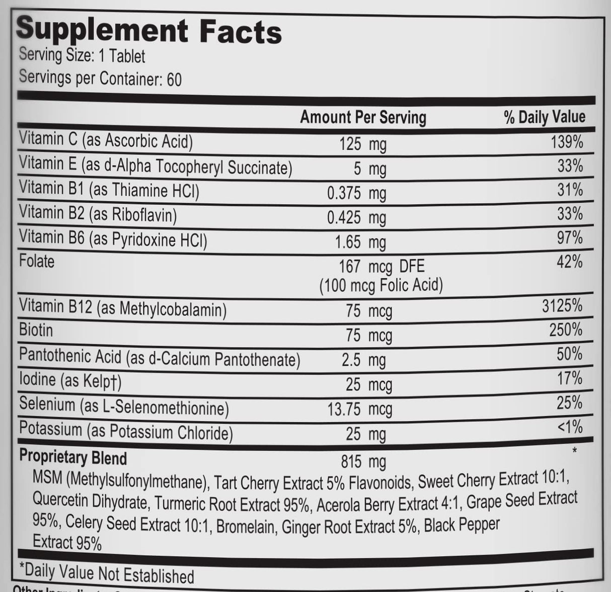 Uric Acid Support - Tart Cherry, Celery Extract, Turmeric, Quercetin - Support Normal Kidney Function - 60 Vegetarian Tablets