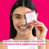 BeautyStat Triple Action One-Step Daily Exfoliating Peel Pad for Uneven Tone, Texture, Fine Lines, Enlarged Pores - Gentle Exfoliator Pad with AHAs, BHAs, Glucosamine to Brighten