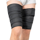 Zuscot 2 Pcs Hamstring & Thigh Compression Wraps, Adjustable Thigh Compression Braces, Quad & Thigh Support for Men and Women, Versatile Compression Bandages for Thigh, Knee, Calf, Arm