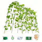 Cucumber Trellis for Raised Beds - Sturdy Arch Trellis for Peas, Beans & Climbing Plants | Outdoor Vegetable Support, Garden Trellis Kit (63" Lx30 Wx48 H)