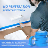 SEBETOW 10 Rolls Painters Tape 1 inch Bulk Painter Tape Blue Wide Roll, Blue Masking Tape, 1 Inches x 55 Yards for General Purpose Wall Painting, Home Improvement