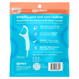 Plackers Twin-Line Dental Flossers, Advanced Whitening and Dual Action Flossing System, Easy Storage, Super Tuffloss, 2X The Clean, Cool Mint Flavor, 150 Count (Pack of 4)