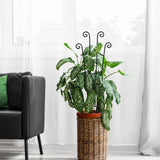 Xeeol 32.6in Plant Trellis for Climbing Plants Indoor, Expandable Large Metal Trellis for Potted Plants, Heavy-Duty Tall Pothos Plant Climber Support for Ivy Pothos Hoya Monstera, 4P