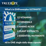 Truehope EMPowerplus Ultimate Capsules - Once-a-Day Brain, Energy and Focus Supplement - Ultra-High Concentration and World-Class Absorption - 30 Capsules