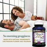 Muscle Ezze PM Plus Night Time Capsules by Doctors Nutra - Nighttime Use - Gluten-Free - 60 Capsules