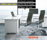 SAIKOOWA Office Chair Mat for Hardwood Floor,36"*48" Highly Premium Quality Protector Floor Mat,Desk Chair Mat - 2.15lbs Anti-Slip Chair Rug Mat for Office Home Laminate Floor Black Grey