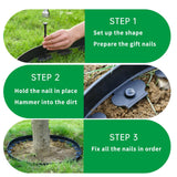 Werthic 40FT 2" No Dig Flexible Landscape Edging Plastic Garden Border Kit
