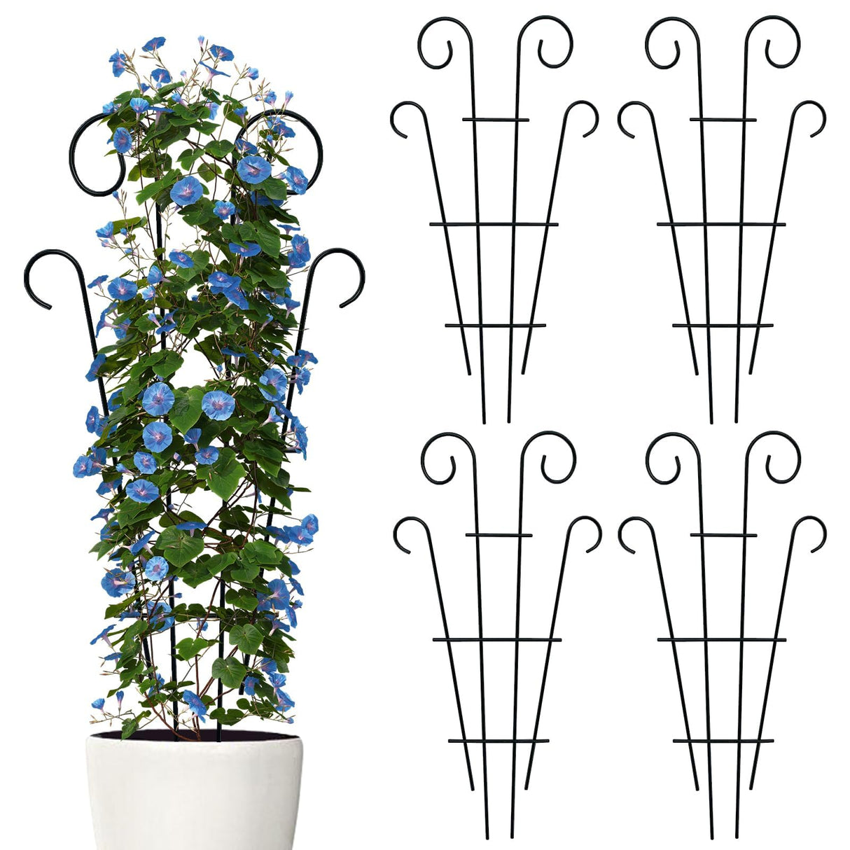 Thealyn 4 Pack 23 Inch Plant Trellis for Potted Plants