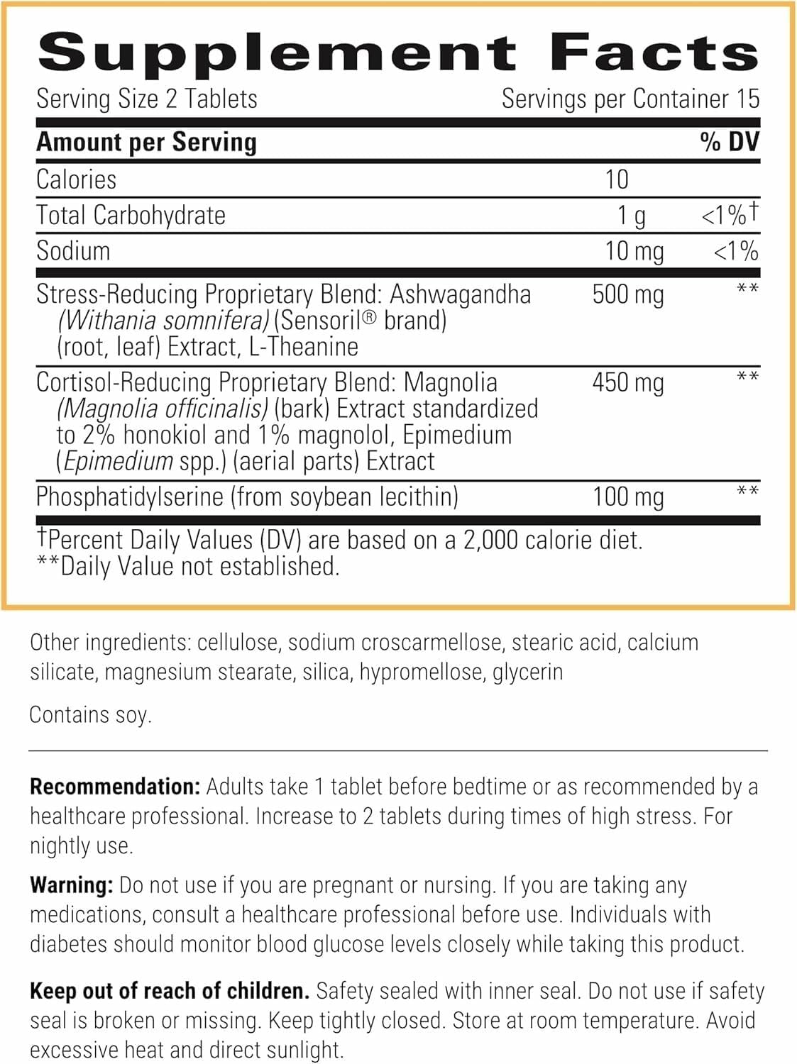 Integrative Therapeutics Cortisol Manager Allergen Free - Adrenal Health Support Supplement for Healthy Stress Response* - Vegan, Dairy-Free & Gluten-Free - 30 Tablets (15 Servings)