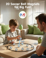 Nevzan Soccer Magnetic Game with String & 20 Football-Shaped Stones