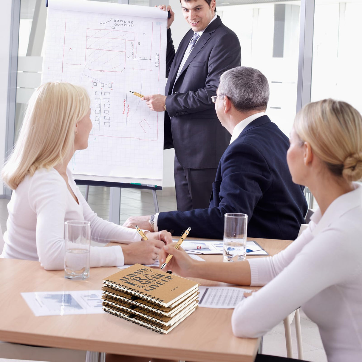 NEOACT 150 Pcs/50 Set Christian Gifts Bulk,Spiral Notebook with Bible Ballpoint Pen and Christian Bookmark,Prayer Journal Christmas Gifts for Staffs Coworkers Teachers Church Members & Pastor