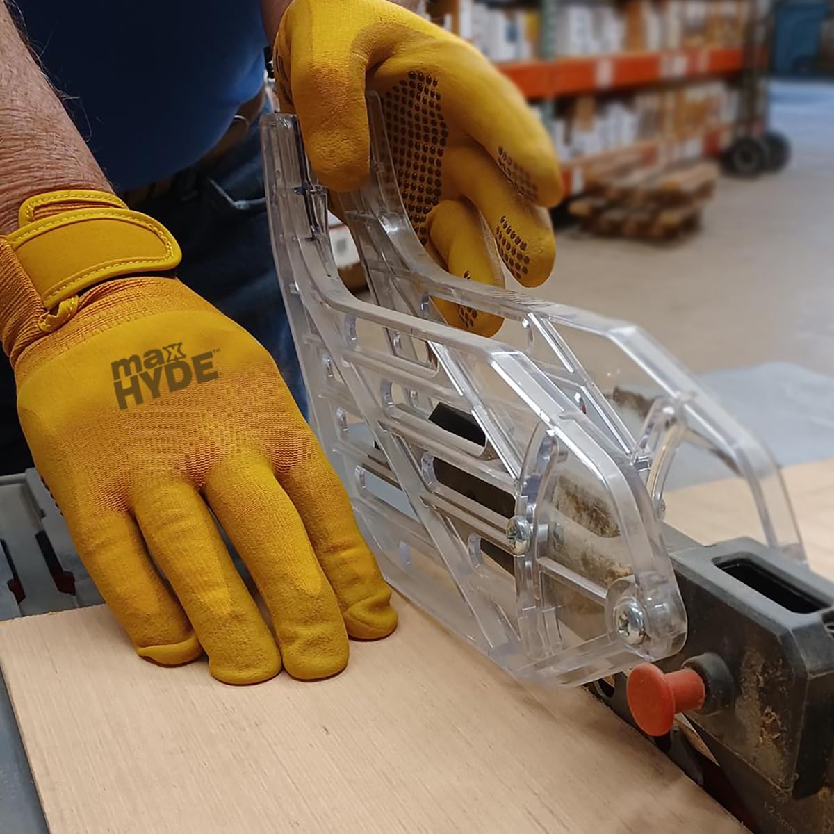 Midwest Gloves 2 pack of Men's Large/Extra Large Max Hyde Gloves, Gold With Brown Dots, 98P02-LX-DS