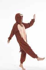 Sqlszt Animal Monkey Onesie Adult Unisex Christmas One Piece Halloween Cosplay Costume Pajamas Suit for Women Men