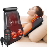 hlthsky Shiatsu Neck and Back Massager with Heat,Neck Massager for Pain Relief deep Tissue,3D Kneading Massage Pillow for Back,Shoulder,Leg,Gifts for Mom,Dad,Women (Black)