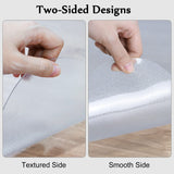 Blvornl Office Chair Mat for Hard Wood Floor, Sturdy Plastic Protector Floor Mat for Office Chair, Rectangle Transparent PVC Computer Hard Floor Chair Mat for Desk, Office, Home (Clear, 35.5 X 48in)