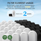 50 Pack Cat Water Fountain Filters for 108/3.2L& 67oz/2L& 4L/135oz Stainless Steel Pet Water Dispenser Cat/Dog Fountain Filter Replacement(25 Filters & 25 Sponges)