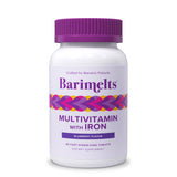 BariMelts Bariatric Multivitamin with Iron, 60 Fast-Dissolving Tablets (1-Month Supply), Sugar-Free Bariatric Vitamins for Women, Natural Blueberry Flavor