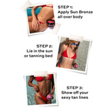 BANGBERRY Original Sun Bronze Ultra Tanning Butter - Pineapple Swirl, Use in the sun outdoor or tanning bed Better than tanning oil Tan faster with premium natural ingredients Safe for Sensitive Skin