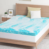 EGO 3 Inch Queen Mattress Topper Gel Memory Foam for Pressure Relief