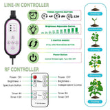 Grow Light for Indoor Plants, 5-Head Full Spectrum LEDPlant Light with 3 Light Modes, 10 Brightness Levels, Remote Control, Height Adjustable 29-61Inch Growing Lamp for Seedlings,Flowers (5head)