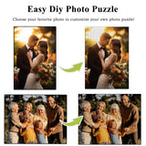 Custom Puzzle, Personalized Puzzle from Photos, Customized Puzzle 120/200/300/500/1000/1500 Pieces for Family, Christmas, Pet, Birthday, Wedding Gift