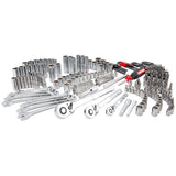 CRAFTSMAN 230 Pcs Mechanics Tool Set, Socket Wrench Set, Car Tool Kit with VERSASTACK Toolbox, SAE and Metric,1/4 in, 3/8 in, and 1/2 Drive, Short and Long Arm Hex Keys (CMMT45306)