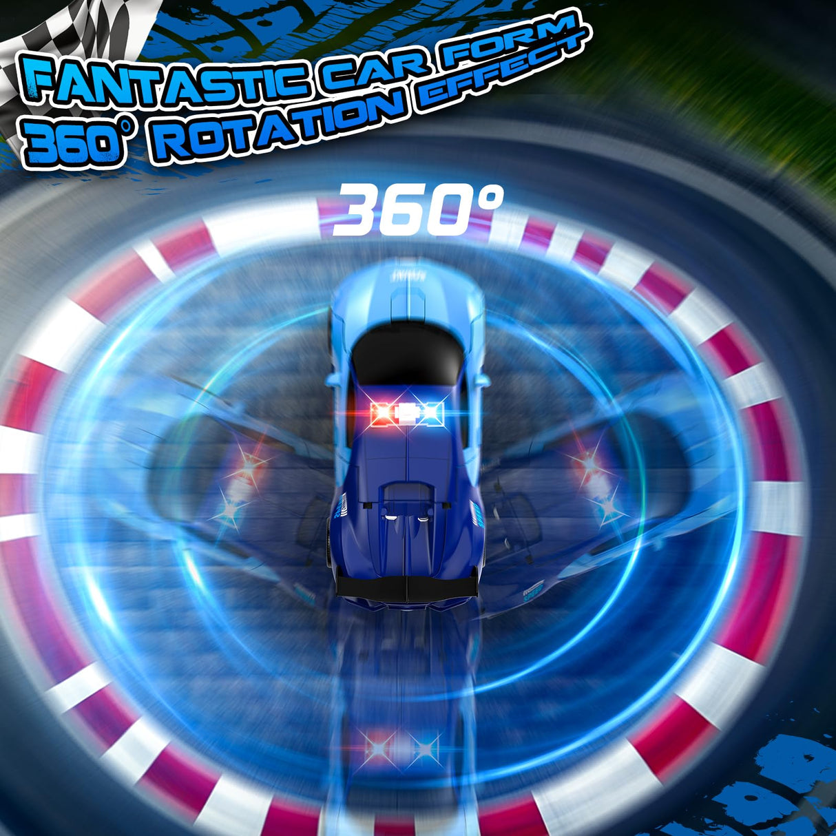 AONEPTR Remote Control Car, One-Click Becoming Robot Transforming Toys Car for Boys, Smooth Deformation, Demo Mode, 360° Rotation, Easy to Use, 2.4GHZ, with LED Lights, RC Cars for Christmas, Kids