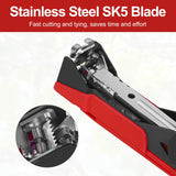 RUKHOOL Upgraded Plant Tying Machine Gun to Tie Up Vine Tomatoes and Grapes Quickly Garden Tape Tool for Gardeners Farmers with SK5 Blade Replacement Garden Tapes and Staples