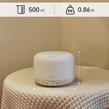 ASAKUKI 500ml Premium Essential Oil Diffuser with Remote Control, 5 in 1 Ultrasonic Aromatherapy Fragrant Oil Humidifier Vaporizer, Timer and Auto-Off Switch (White)