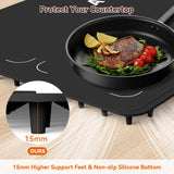 Newise Graphene Warming Mat for Food, Dual-Zone Heating XXL 36”x17”, Food Warmer for Parties Buffets with 6 Temperature & Timer, Child Lock, Daily Use, Gift for Family, Mom, Black