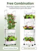 Hydroponics Growing System,AOONEG 42Pods Indoor Herb Garden with LED Grow Light,Hydroponics Growing System Kit with Automatic Timer,Pump System,Adjustable Height (No Seed,Glossy White, 3Layer-42Pods)