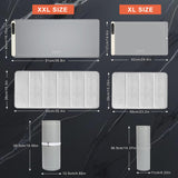 FYY Warming Mat for Food with Heat Resistant Pad, Prevent Countertop Cracks, Keep Meal Warm, Rapid and Full Surface Heating, 6 Temp Settings, 6H Timer, Upgraded Rollable Portable Food Warmer Mat Grey