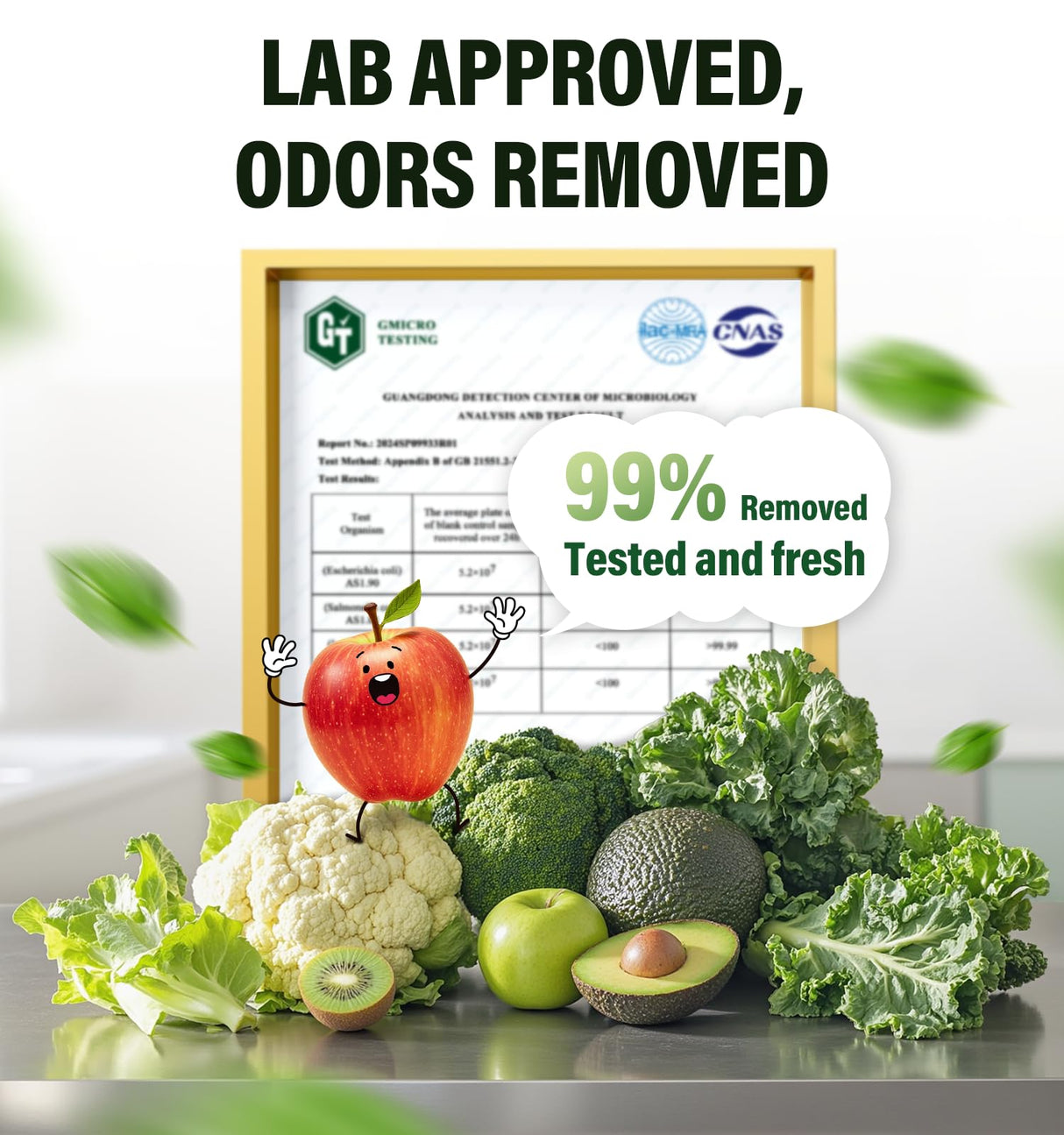 FLAWNT Fridge Deodorizer, 10-Year Odor Eliminator for Refrigerator & Freezer, No Baking Soda Needed, Long-Lasting Refrigerator Odor Eliminator, Neutralizes Food Smells, Space-Saving Kitchen Gadget