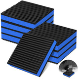 phepetroll 8 Pack Anti Vibration Pads for Washing Machine 4"x4"x7/8", Sound Isolation Vibrating Pad Ribbed Rubber Damping Mat EVA Center for Air Compressors, Conditioner, Treadmill, HVAC Washer Dryer