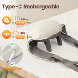 LCMWB Brushless Neck Massager with Heat, Cordless 6D Professional Neck Massager for Pain Relief Deep Tissue, Ergonomic Kneading Back Shoulder Massagers with 2 Modes/Speeds, Fathers Day Gift
