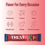 TREVI™ Sugar Free Electrolytes - Drink Mix Hydration Powder Packets - 28 Count - Cranberry Lychee