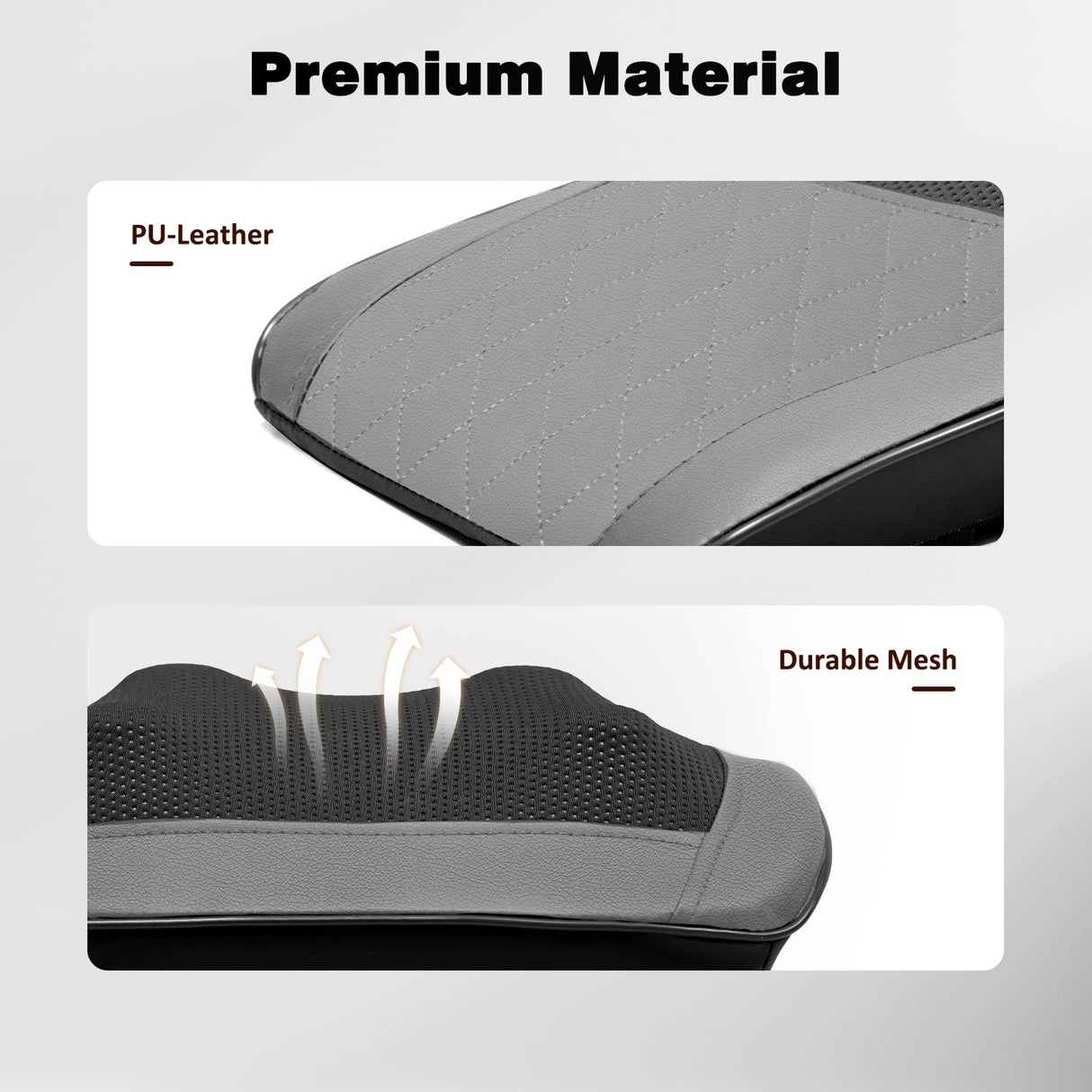 Back and Neck Massager with Heat - 3D Kneading Massage Pillow for Neck, Shoulder, Leg Pain Relief - Gifts for Men, Women, Mom, Dad - Relax at Home, Office, Car - Dark Gray