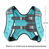 Prodigen Weighted Vest for Women and Men 12 Lbs with Reflective Stripe and Double Adjustable Buckle Straps Weight Vests for Strength Training, Jogging, Cardio, Weight Loss, Muscle Building, Blue