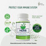 Herb Therapy Sea Moss Capsules 100 Pack - Irish Sea Moss with Bladderwrack Powder & Burdock Root Powder - Keto & Alkaline Diet Support - No Fillers Seamoss Raw Supplement