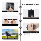 Solar Meteor Shower Lights,Solar Christmas Lights Outdoor Waterproof,16 Tubes 384 LEDs (Equivalent to 2 Sets of 8-Tube) Icicle String Light,LED Rain Drop Light for Tree Garden Decoration (Cool White)