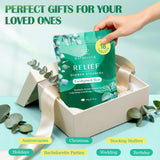 Eucalyptus Mint Shower Steamers Aromatherapy 18 Pack - Includes Easy Opener, Eucalyptus for Shower, Stocking Stuffers, Christmas Gifts & Birthday Gifts for Women, White Elephant Gifts for Adults