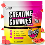 (6g) Creatine Gummies for Men Women, Preworkout Monohydrate Chews with Muscle Growth Gym Gains Builder, Pre Post Workout Recovery Protein NSF Certified Body Building Vegan Supplement Vitamin (120 Ct)