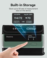 Checkme Blood Pressure Monitor for Home Use - Upper Arm Cuff, Bluetooth BP Machine, Accurate Readings in 30 sec, App Enabled for iOS & Android, Stores 50 BP Readings, FSA/HSA Eligible, Green