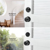 Front Door Lock Set Exterior Door Lock Set with Deadbolt, Single Cylinder Deadbolt Lock and Door Knob Set, Keyed Alike,Matte Black Door Knob and Deadbolt Set(4Pack Set)