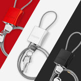 BOZZYS Cable Lock with 3 Keys | L 3.28ft(1m),D 1/6in(4mm) Adjustable Steel Cable Padlock | Aluminum Locks for Bikes, Gate, Lockers & Outdoor Gear | Weatherproof& Silver