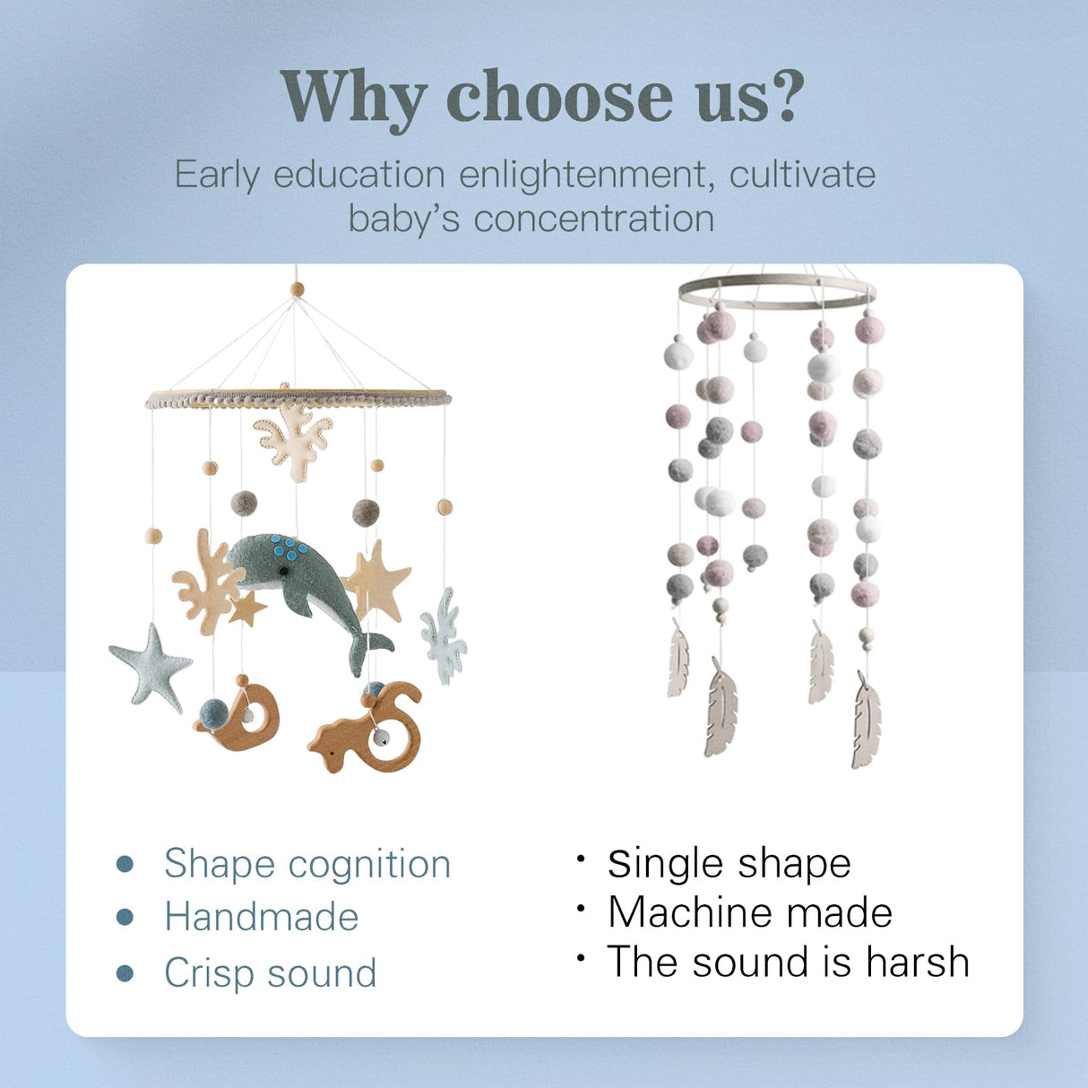 let's make Crib Mobile for Baby Boys Girls Ocean Whale Nursery Mobile Gender Neutral Baby Mobile Handmade Ceiling Mobile Best Gifts for Christmas Birthday Baby Shower